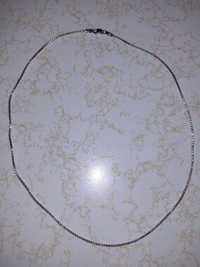 NWT Lovely 14K Solid White Gold Chain from Italy